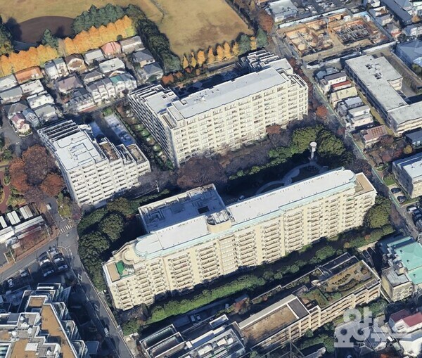 일본 도코도 세타가야구에 위치한 사쿠라비아 세이죠의 전경 (사진=구글 어스)