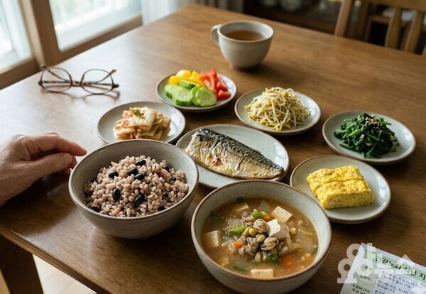 저속 노화식단은 특정 식품을 배제하기 보다는 "건강한" 재료를 골고루 먹는 것에 중점이 있다. (사진=제미나이 생성)