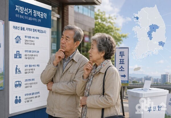 돌봄은  지방선거에서도 중요한 화두로 떠오르고 있다. 다만, 유권자들이 돌봄 정책에 대해서 충분히 인지하고 있기엔 한계가 있다. (사진=AI 기반 요양뉴스 재구성)