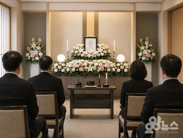 일본의 장례식장 (사진= AI 기반 요양뉴스 재구성)
