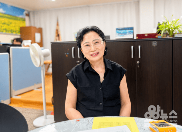섬김의 마음으로 현장을 지켜온 박양자 센터장(사진=요양뉴스)