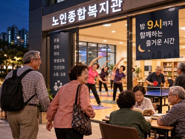 노인복지관은 그동안 평일 주간 운영이 중심이었다. (사진=AI기반 요양뉴스 재구성)